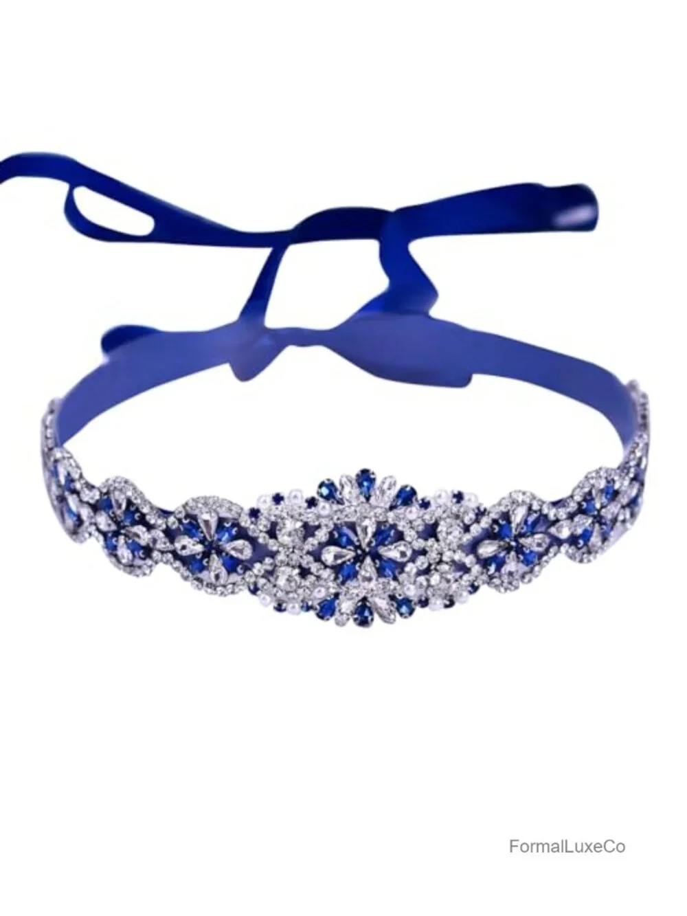 Handmade Rhinestone Obi Belt Satin Pearl Wedding Bridesmaid Decorative Belt